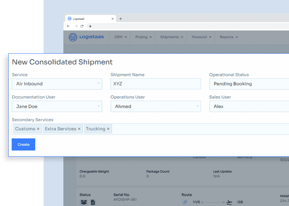 consolidated shipments
